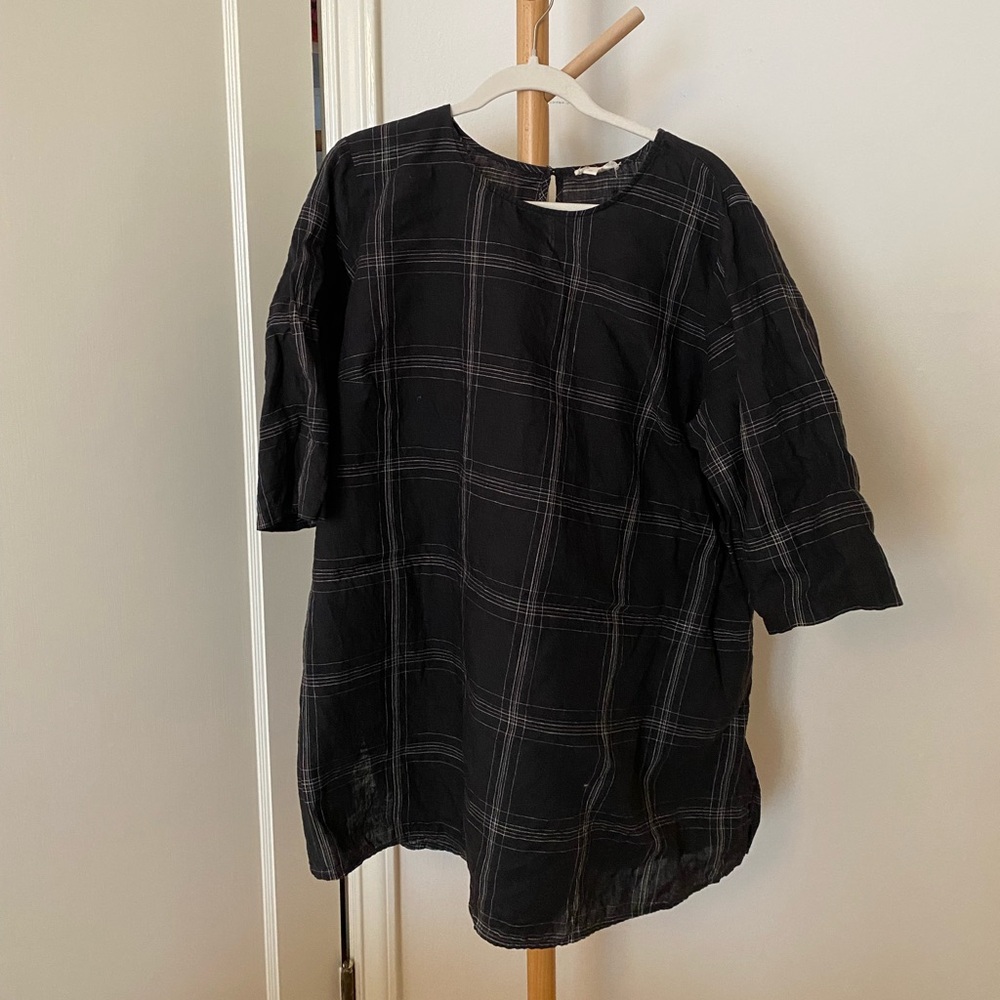 Eileen fisher linen tunic top